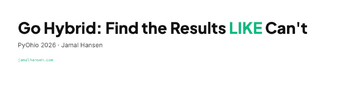 Title slide: Go Hybrid, Find the Results LIKE Can't