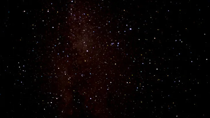 Deep-sky image showing a dense concentration of bright stars against a black background.